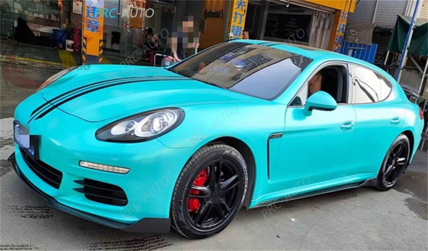 Real Carbon Fiber Sideskirts Spoiler Trim For 2014-2016 Porsche Panamera 970.2