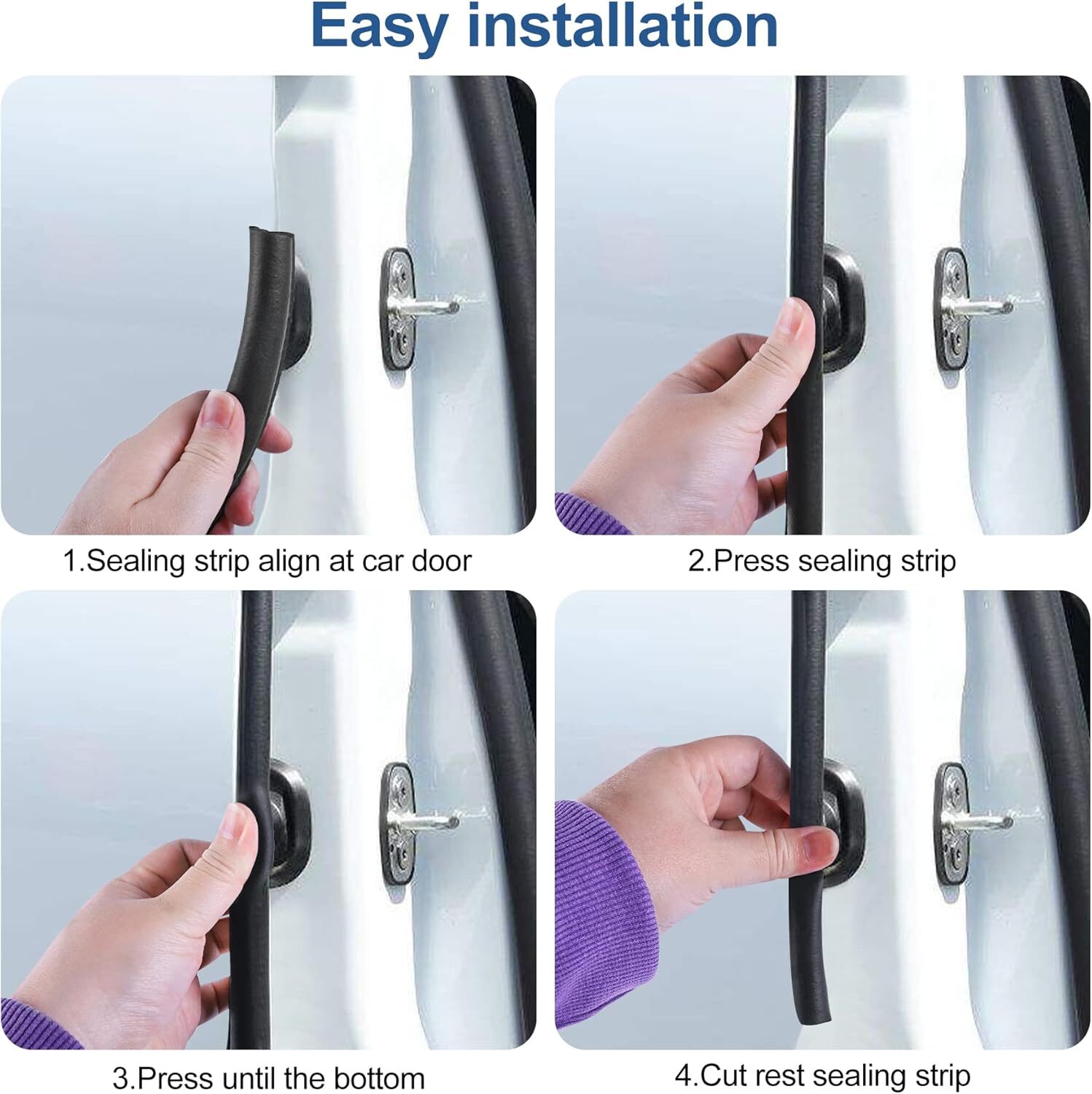 Front Left or Right Door Seal Weather Strip Rubber For Chevy Silverado 1999-2007