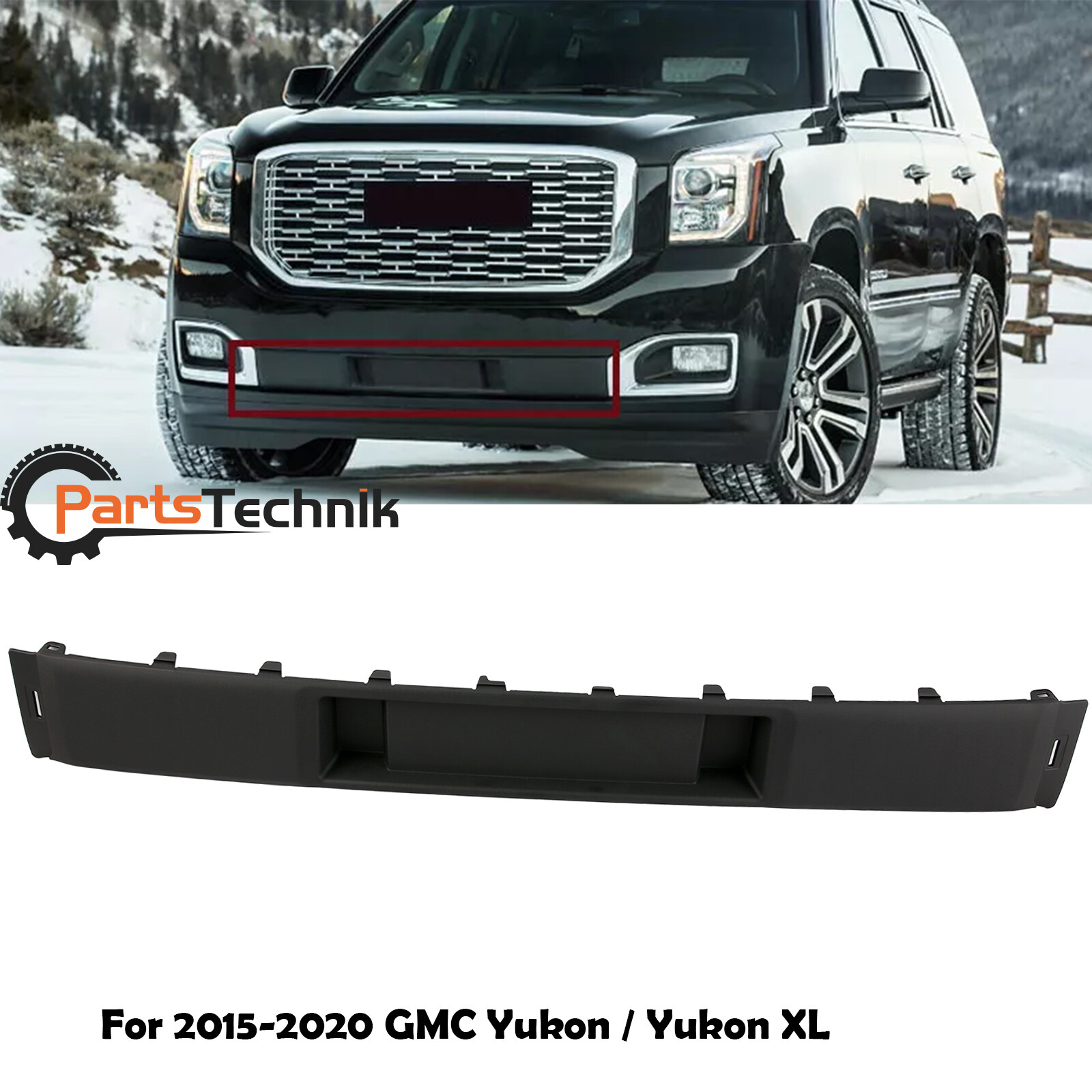 Front Bumper Cover Molding For 2015-2020 GMC Yukon/Yukon XL 22936424 GM1044120