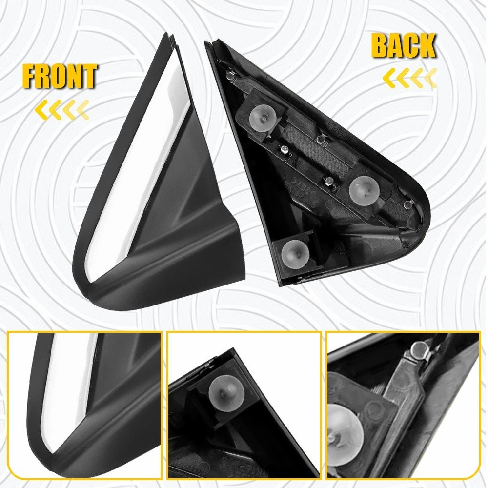 1-10X Mirror Corner Molding Triangle Trim Driver Side Fit 2016-2022 Honda Pilot