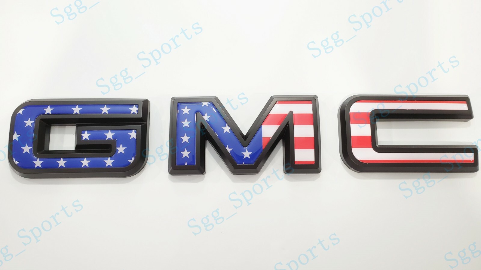 2021-2023 GMC YUKON YUKON XL Rear Tailgate Blue American USA Flag OVERLAY Emblem