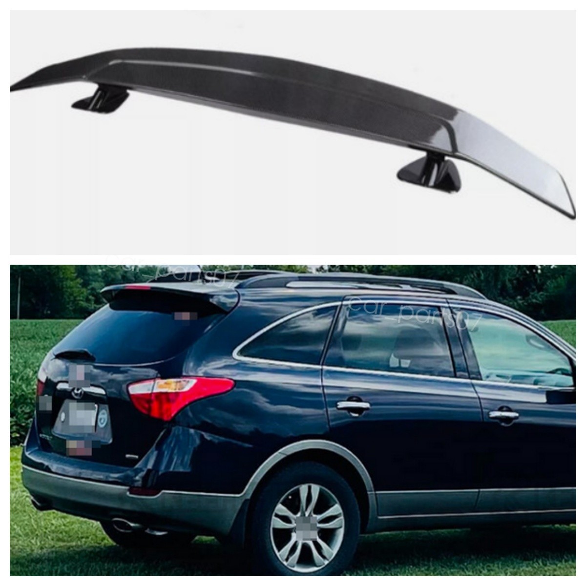 For Hyundai Veracruz 07-12 46” Carbon Style Car Rear Trunk Spoiler Wing Lip US