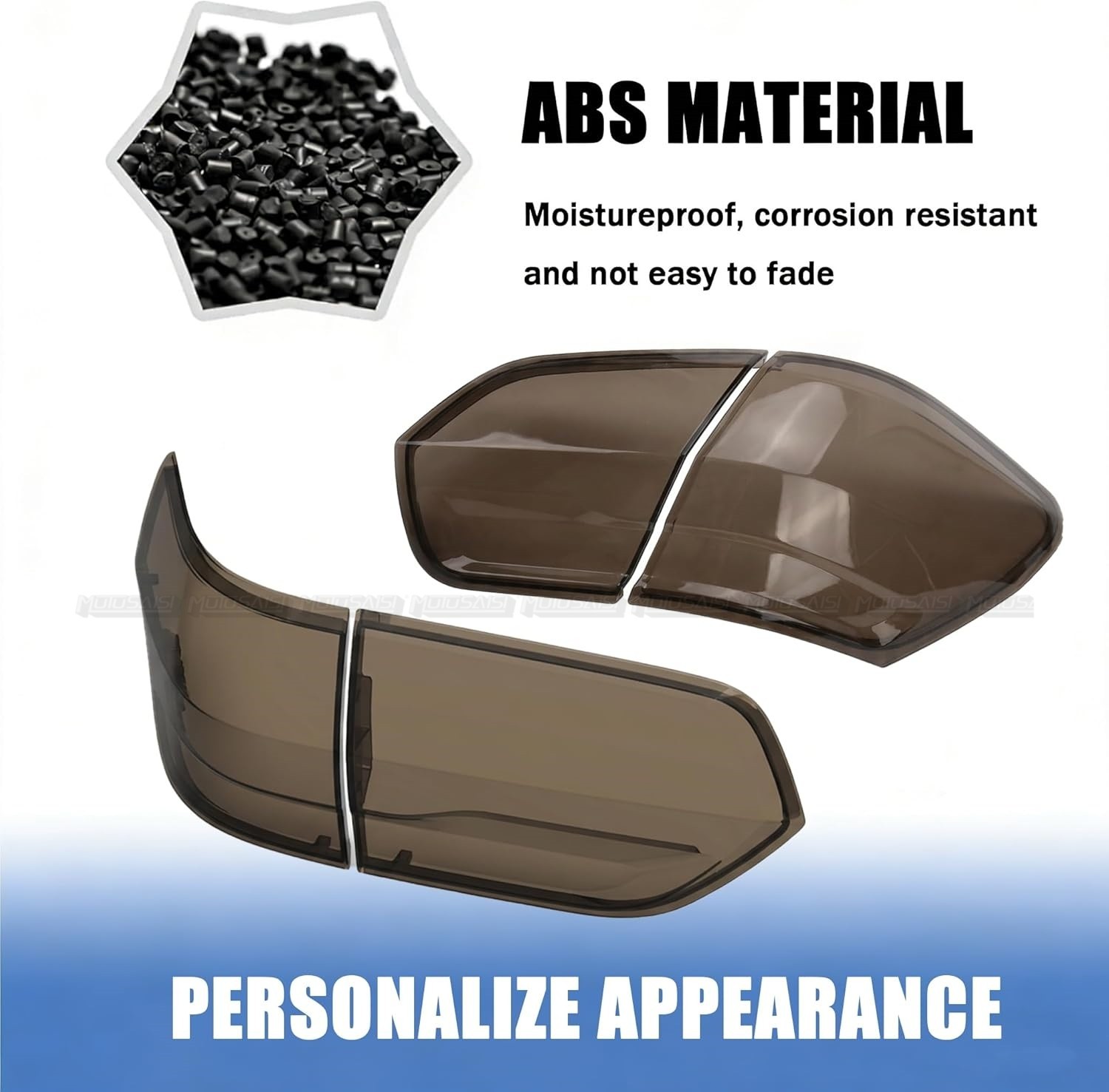 Smoked Black Tail Light Cover Guard For 2014-21 Jeep Grand Cherokee (All Model)