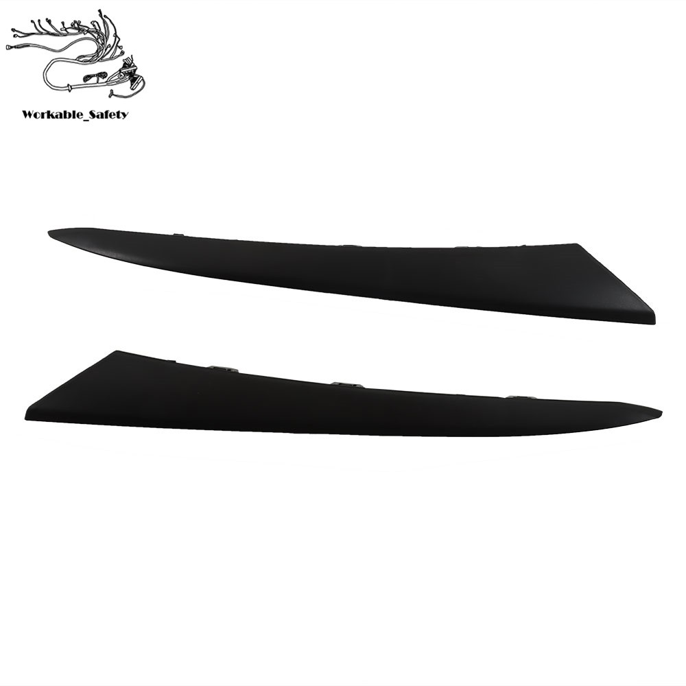 Plastic Front Upper + Lower Grille + Headlight Eyelid For Honda Civic 2022-2023