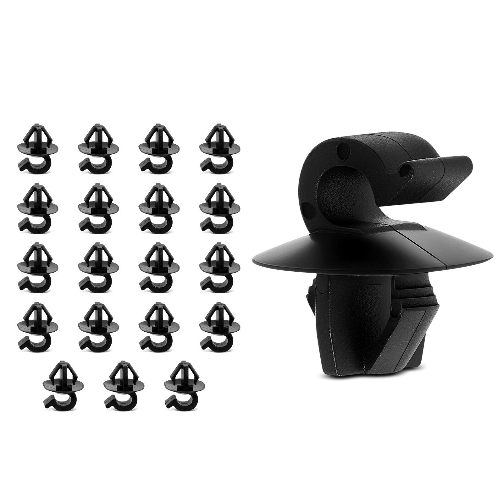 20x 10 mm Nylon Hood-Release Cable Clamp Retainer Clips for Toyota Lexus Scion