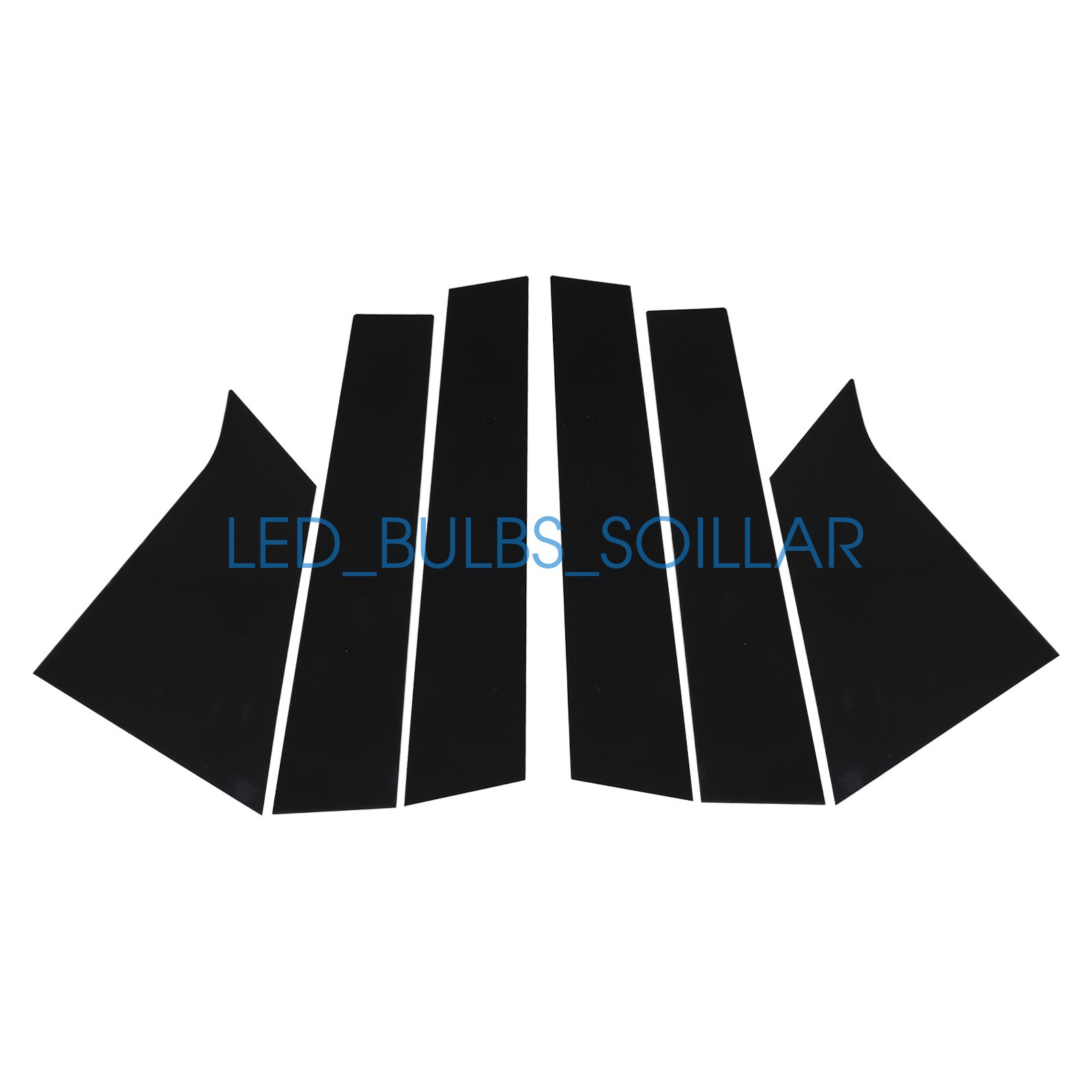 6pcs Black Window Pillar Post Door Trim Cover Set For Chevrolet Malibu 2016-2021