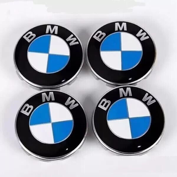 4PCS BMW Wheel Center Hub Caps 68mm Logo Badge Emblem