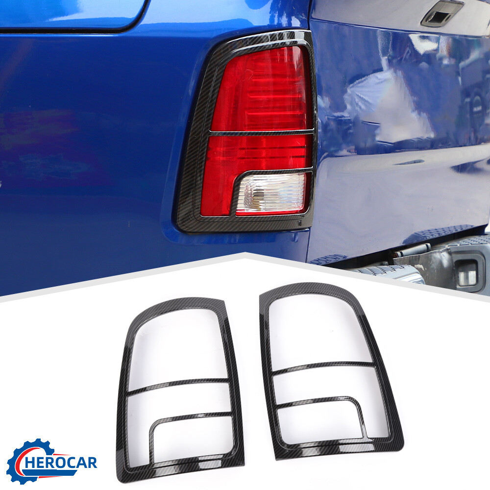 Left & Right Taillight Lamp Cover Overlay Trim Frame Bezels For Ram 1500 2010-18