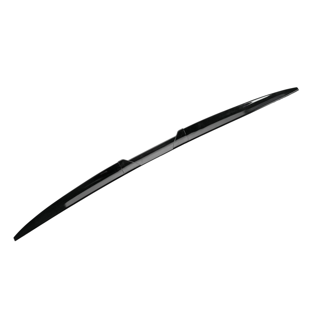120cm Gloss Black Car Rear Roof Lip Spoiler Tail Trunk Wing Universal Sticker