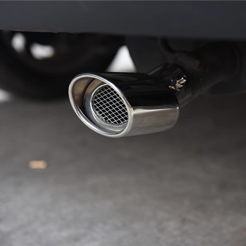 Stainless Steel Rear Round Exhaust Pipe Trim For NISSAN PATHFINDER 2022-2024