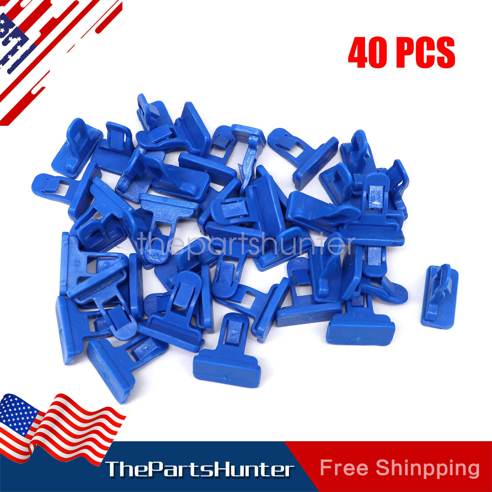 40PCS Bumper Moulding Clips Retainer Fastener For Toyota Replaces 75392-35200 A