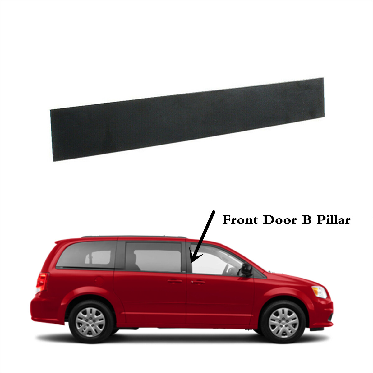 Front Right Door B Pillar Applique Molding Trim For Town & Country Grand Caravan
