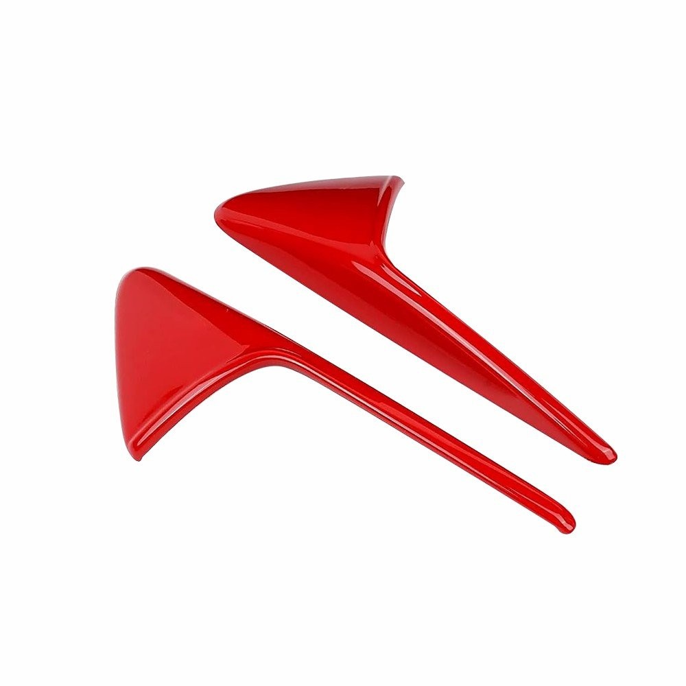 ABS Side Camera Decor Cover Trim Glossy Red For 2015-2023 Tesla Model 3 Y S X