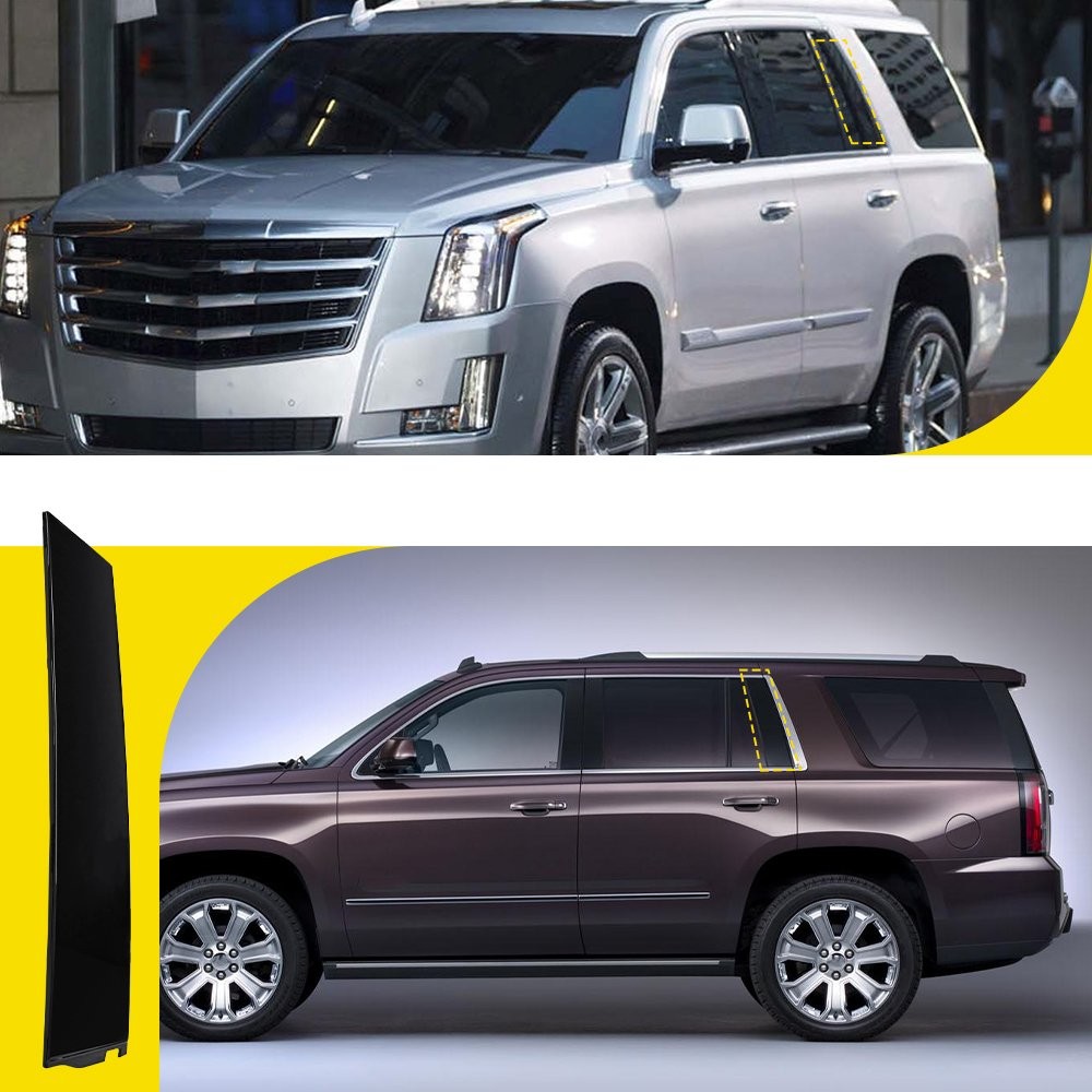 926-245 Black Rear Left Rearward Door Applique Fits Cadillac Escalade 2015-2018
