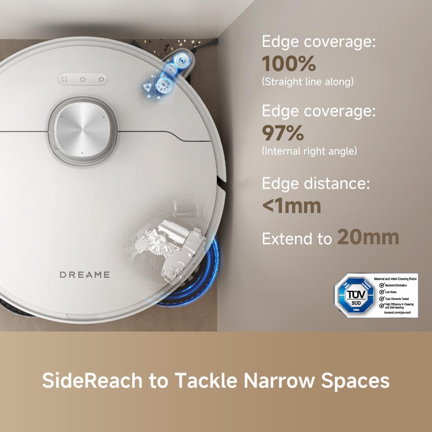 DREAME L40 Ultra Robot Vacuum Removable & Liftable Mop｜Certified Refurbished
