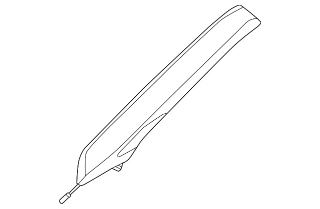 Genuine Volkswagen Body A-Pillar Trim Panel 57N-867-233-B-6PS