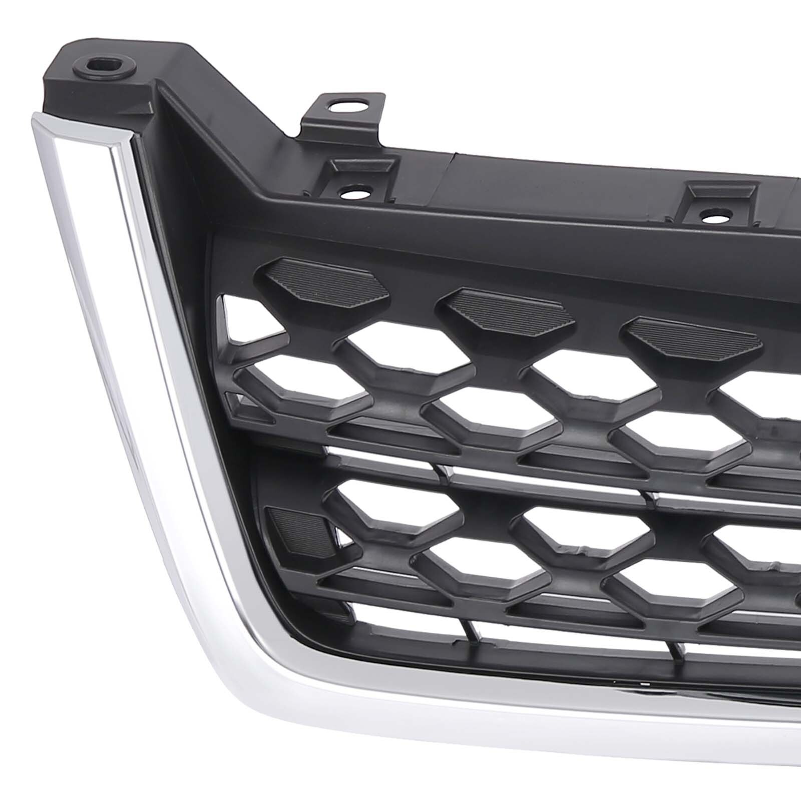 For 2014-2015 Subaru Forester Front Bumper Lower Grille Mesh Grill Gray Chrome