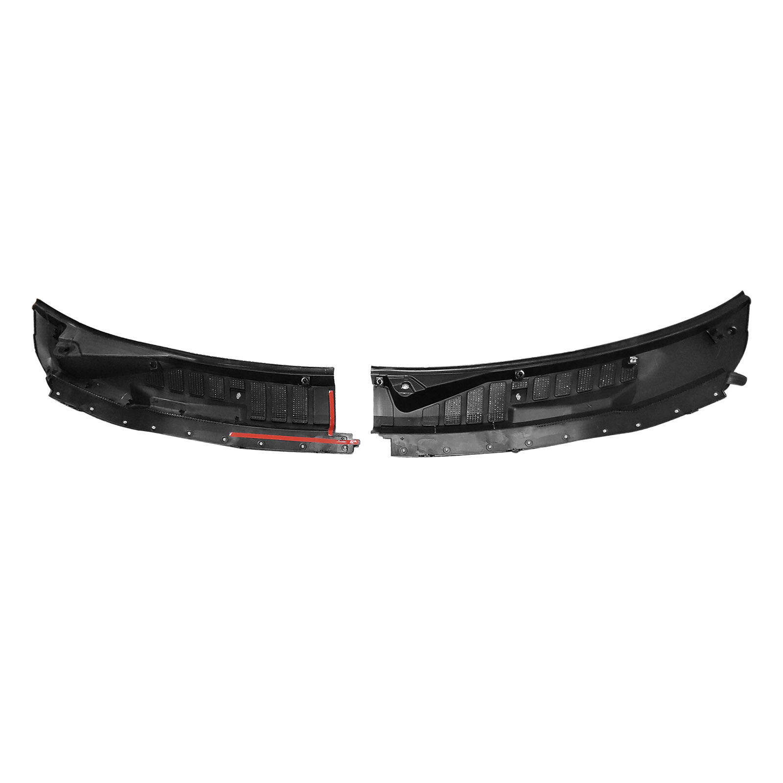 Fits 2017-2022 Ford Super Duty F250 F350 Windshield Wiper Cowl Panel Grille Set