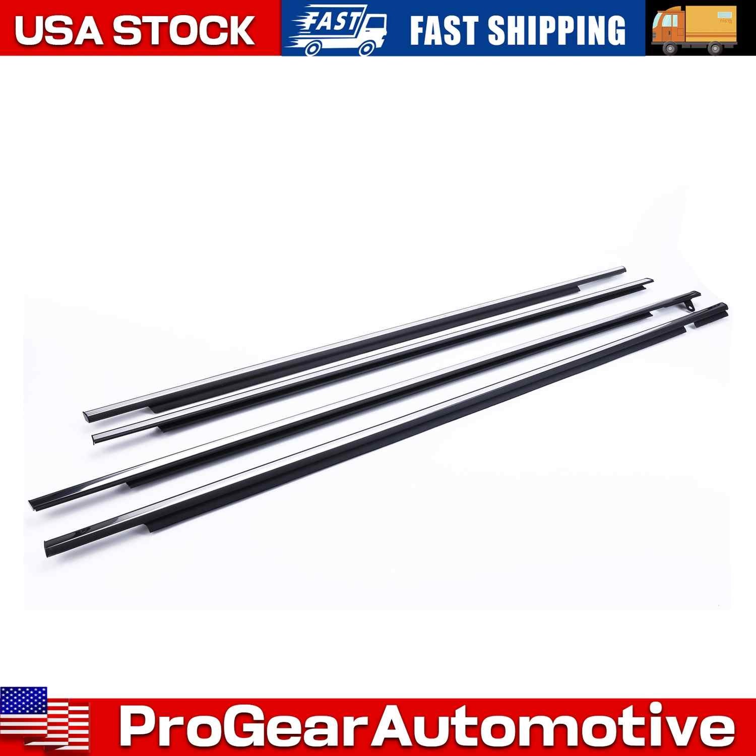 4x front left rear right Rubber Door Weatherstrips For Toyota Venza 2009-2016
