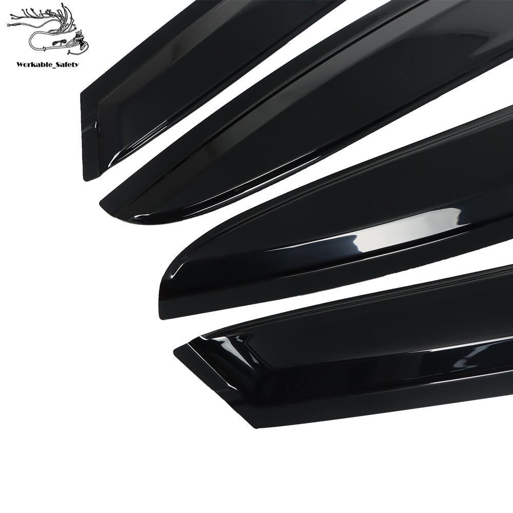 4Pcs Window Visors Rain Guards JDM Style For Subaru WRX STI 2015 2016 2017 2018