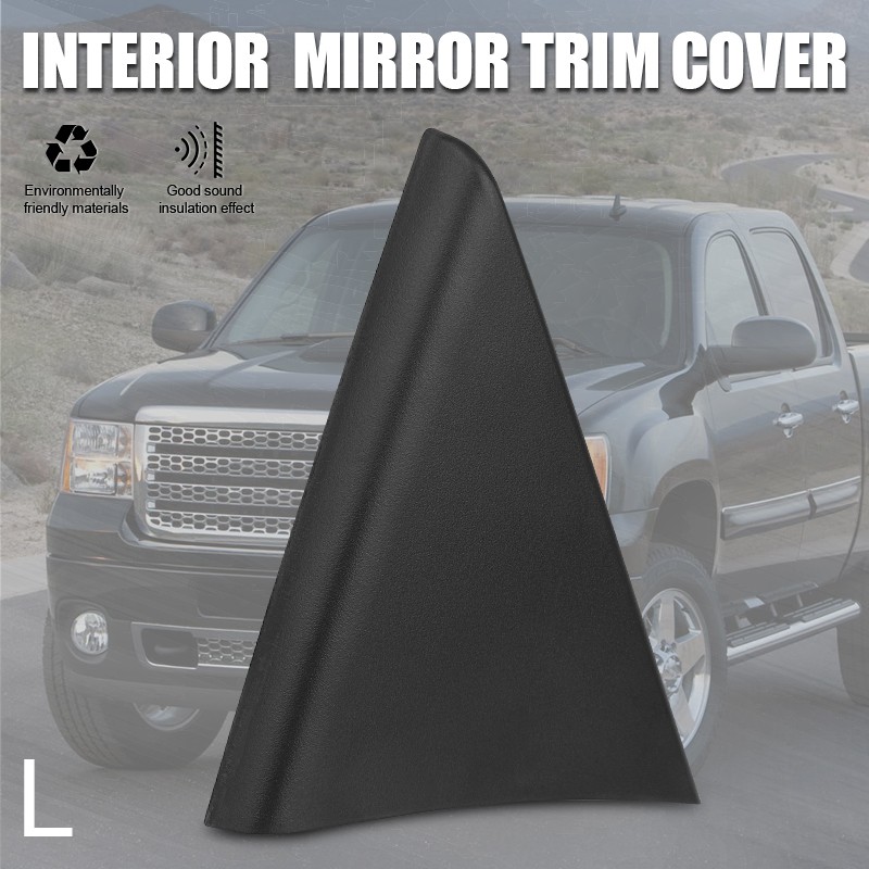 Left&Right Inside Mirror Triangle Cover For 07-14 Chevrolet Silverado GMC Sierra