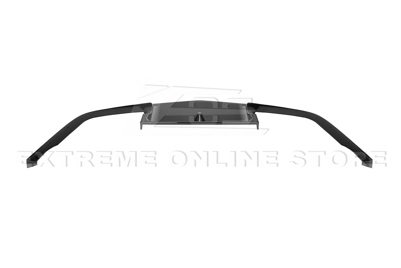 For 97-04 Corvette C5 ZR1 GLOSSY BLACK Front Vented Lip Side Skirts Rear Spoiler