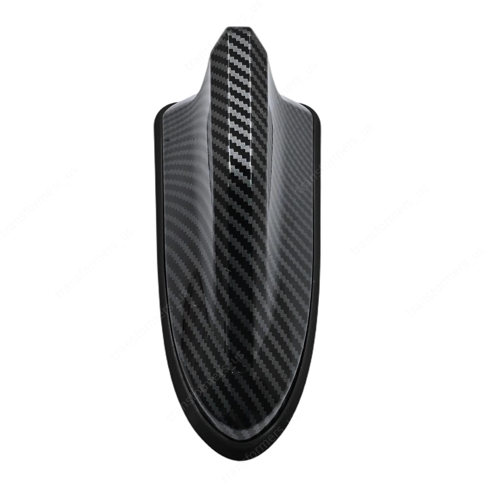 Carbon Fiber Car Roof Antenna Shark Fin Antenna Aerial AM/FM Signal Radio Aerial