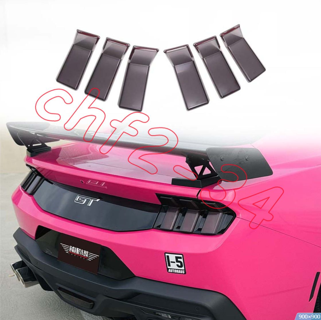 For Ford Mustang S650 Smoke black Rear Taillight lamp shade cover 2024-2026