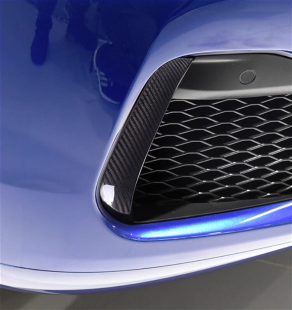 Real Carbon Fiber Front Fog Light Panel Cover Fit For Maserati Grecale 2022-2024