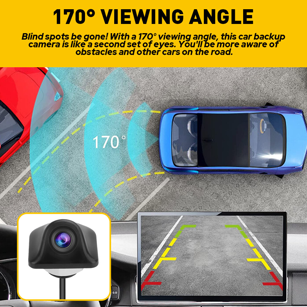 Car Rear View Reverse Camera Parking Backup Cam HD Night Vision Waterproof 170°