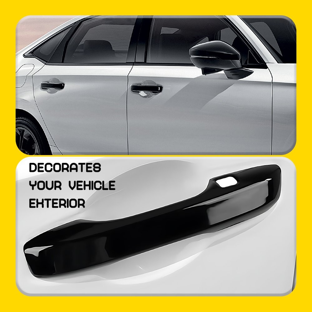 For Acura Integra Honda HR-V CR-V 2023 2024 2025 GLOSS BLACK Door Handle Covers