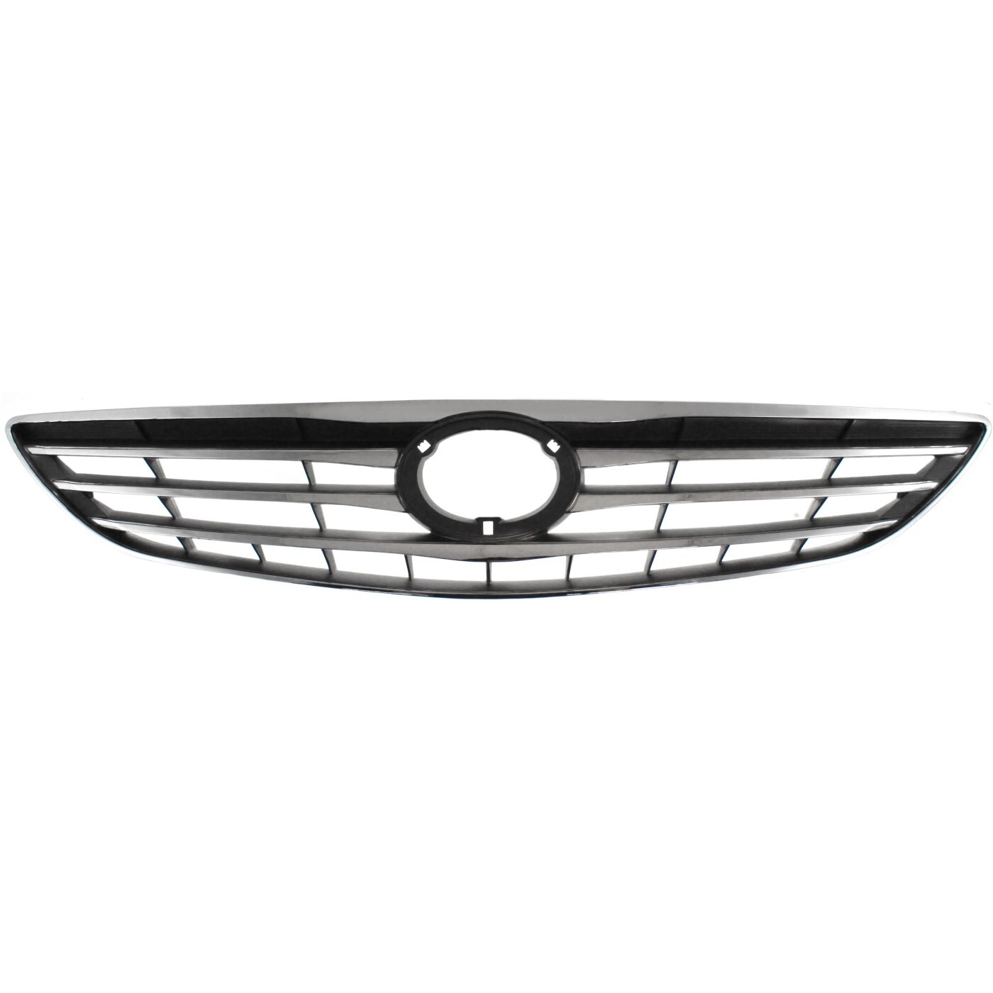 Grille For 2005-2006 Toyota Camry Chrome Shell w/ Silver Insert Plastic