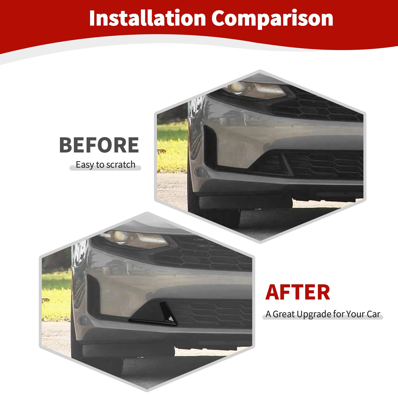 Front Bumper Grille Insert Cover Trim Decors Kit For Chevrolet Camaro 2019+