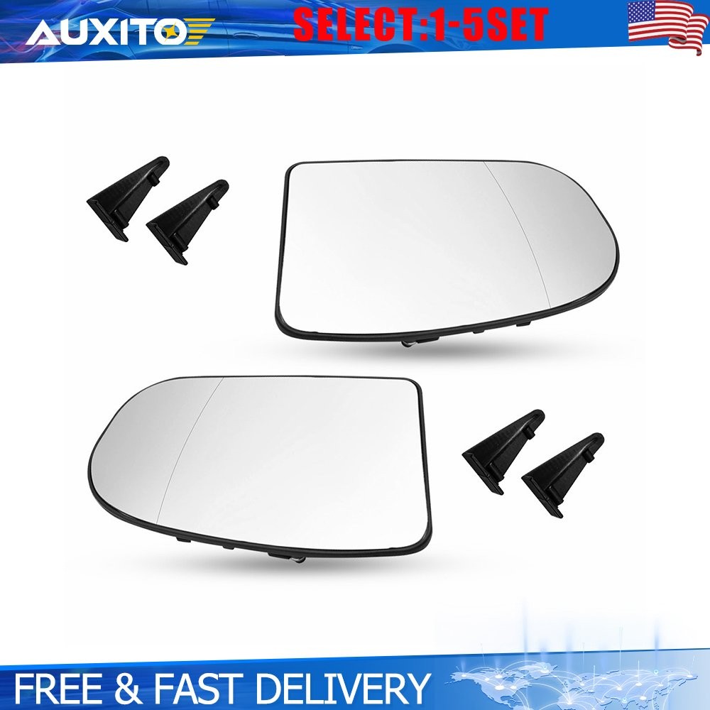 LH RH Heated Exterior Mirror Glass For Mercedes-Benz C-Class W203 2001-07 2-10X
