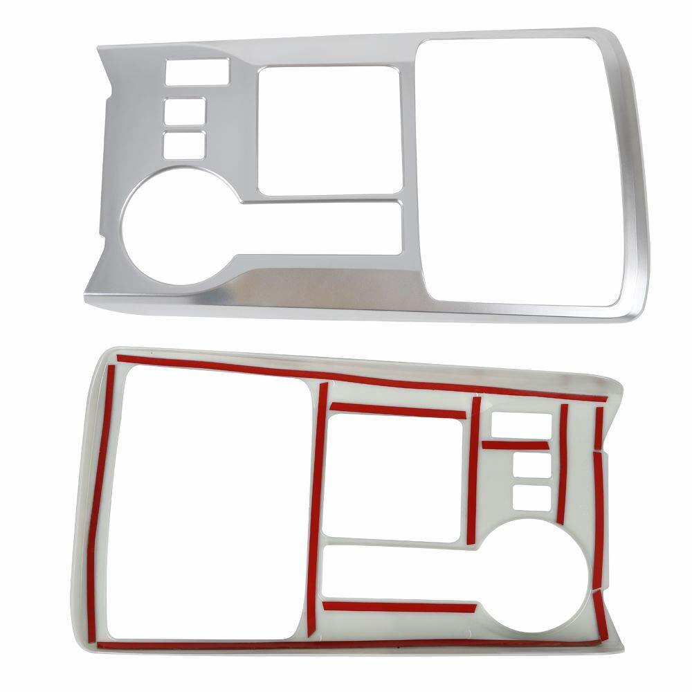 1pcs Central Gear Shift Panel Decor Trim Frame Cover for 4Runner 2010+ Silver
