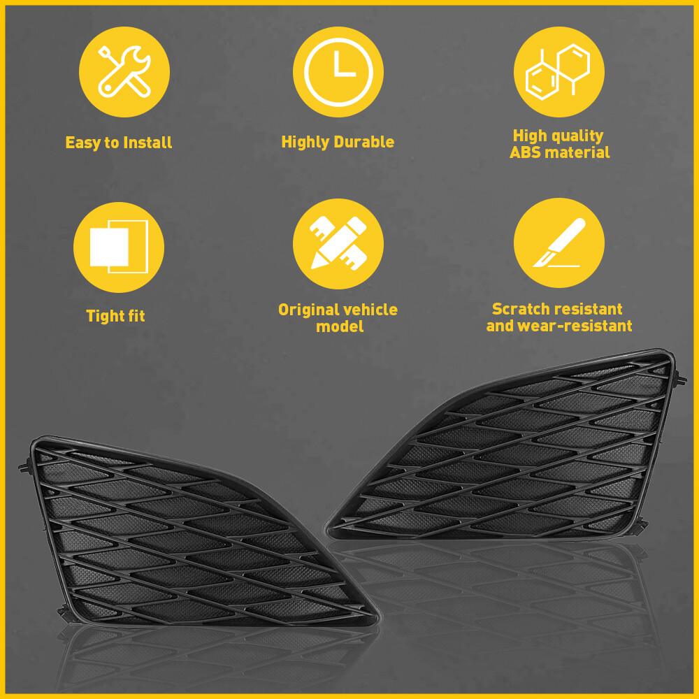 Front Bumper Insert Fog Light Cover Left+Right For 2009-2010 TOYOTA COROLLA EXD