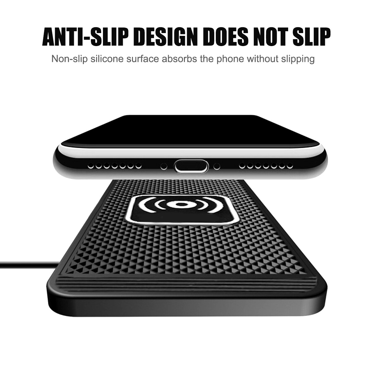 Wireless Charger Dock 10W Car USB Fast Charging Stand Station Mat Pad For Phone_