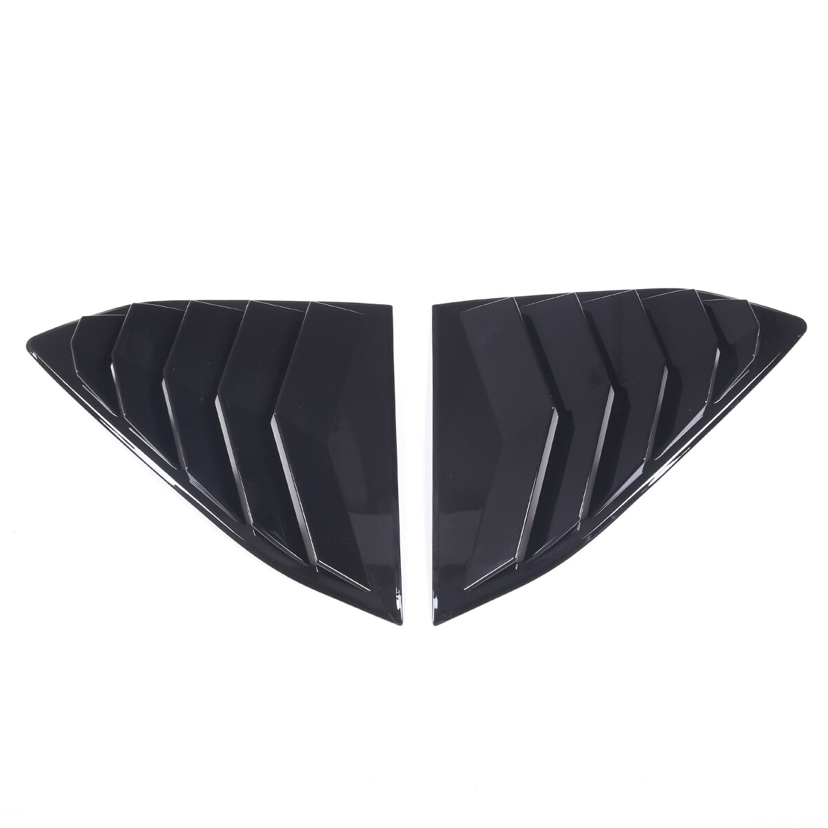 ABS Gloss Black Side Window Vent Louver Cover Trim For Corvette C8 Coupe 2020-up