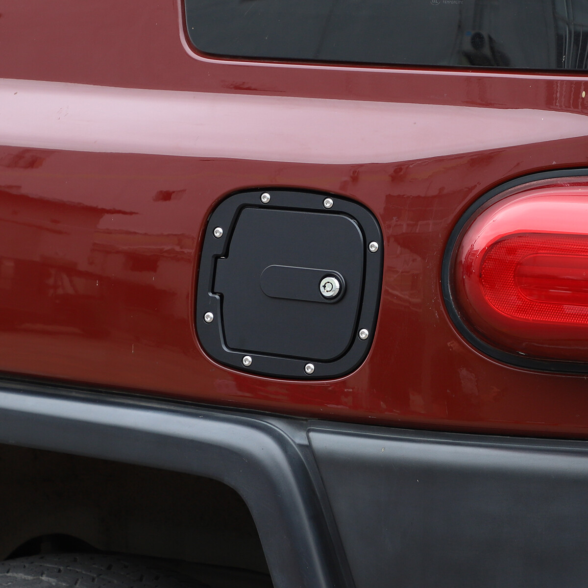 Replace Black Alloy Fuel Tank Cap Outer Cover Trim For Toyota FJ Cruiser 2007-21