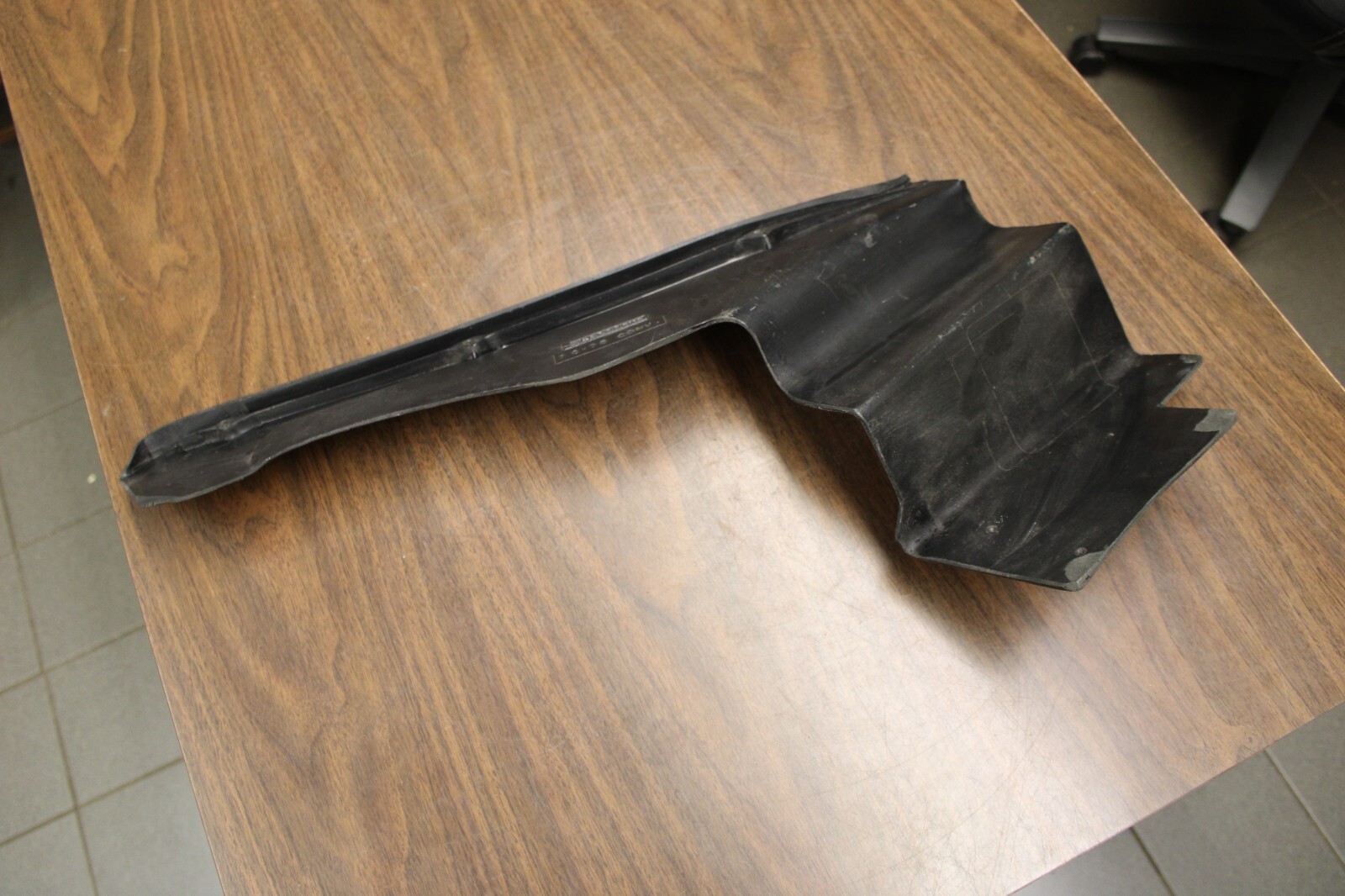 1970-1975 Corvette LEFT Rear Quarter Trim Panel Convertible Black Unpainted