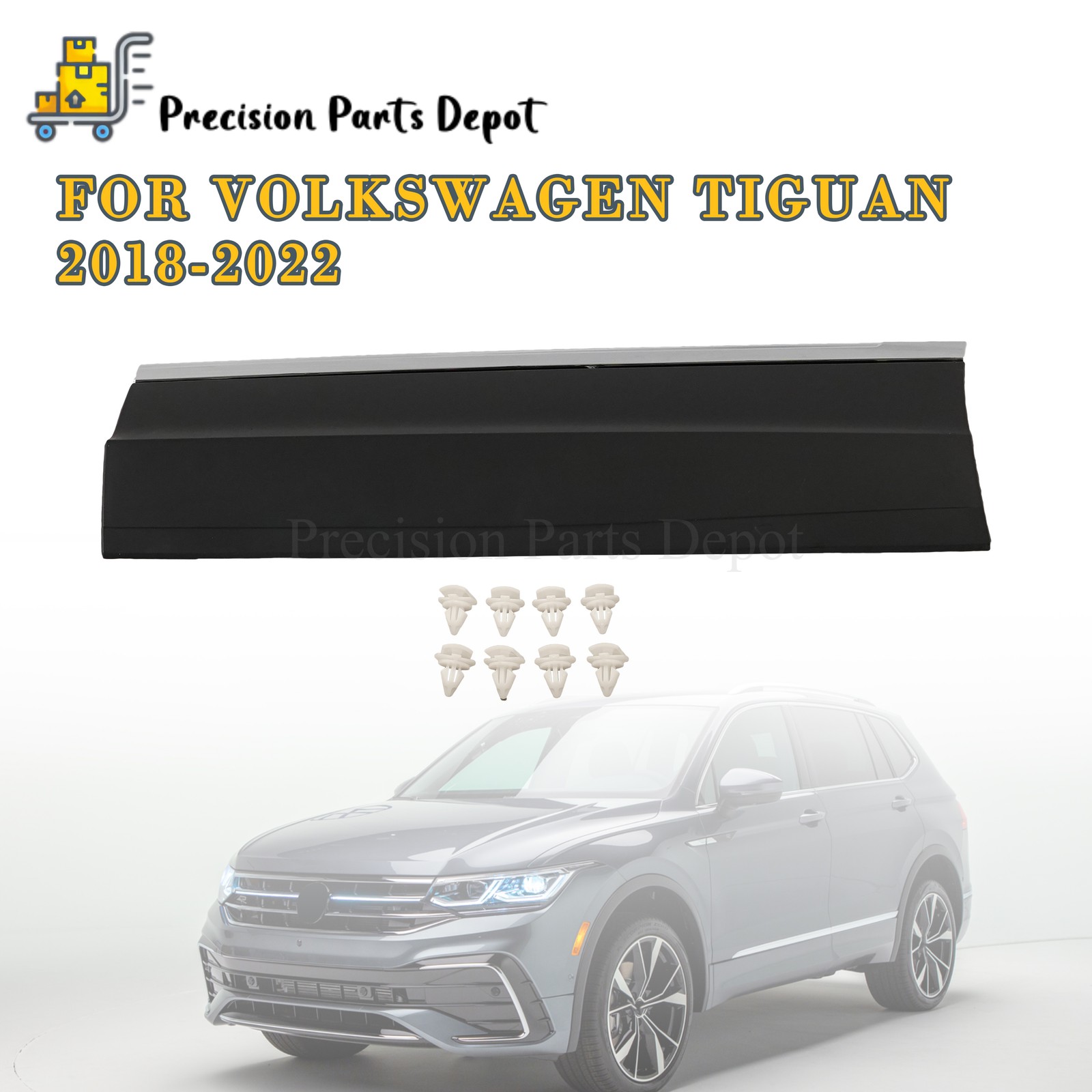 For 18-22 Volkswagen Tiguan 5NL854949JRYP Rear Door Molding Trim LH Driver Side