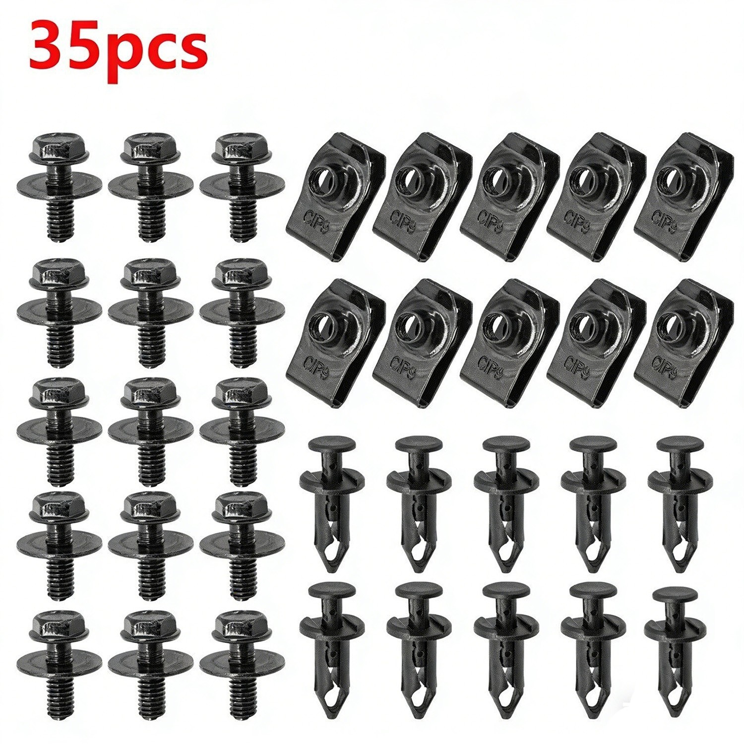 For Mitsubishi Body Bolts U-nut Clips Engine Cover Undertray Splash Shield Guard