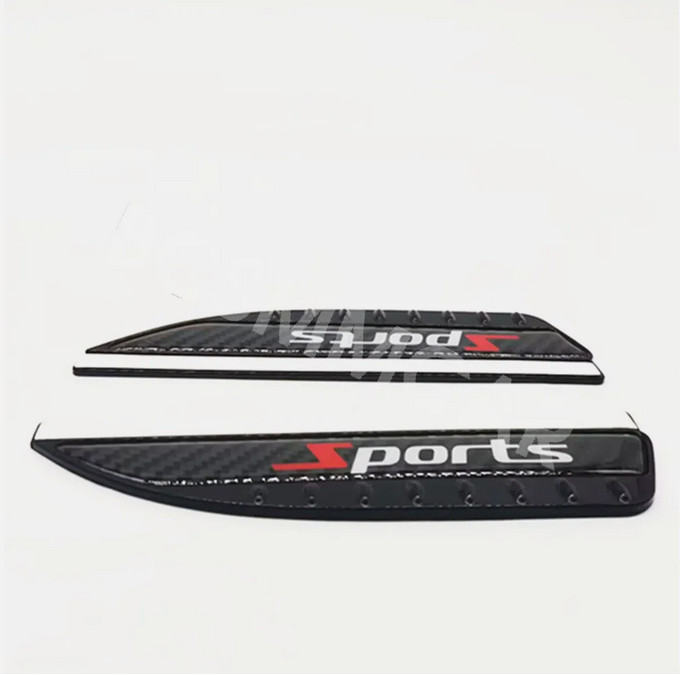 2pcs Car Rear View Side Mirror Rain Board Eyebrow Guard Sun Visor Carbon Fiber