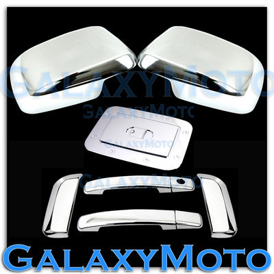 Chrome Mirror+4 Door Handle W/O PSG KH+GAS Cover for 05-07 Nissan PATHFINDER