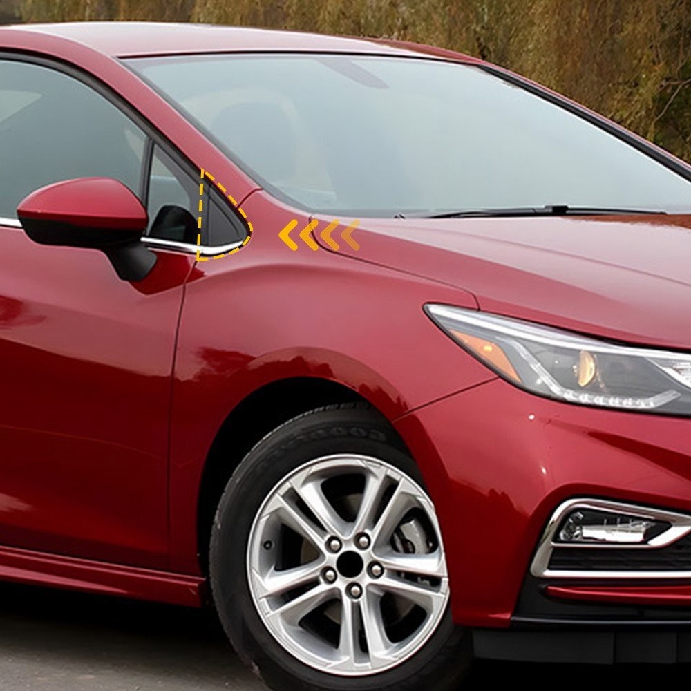 For 16-19 Chevrolet Cruze Mirror Corner Triangle Molding Fender Trim Right 1~10X