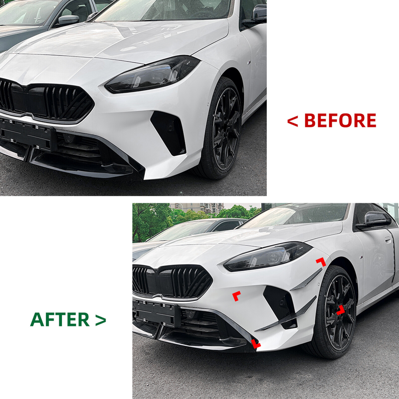 For BMW F70 F74 M Sport 2024-2025 Front Bumper Side Vent Trim