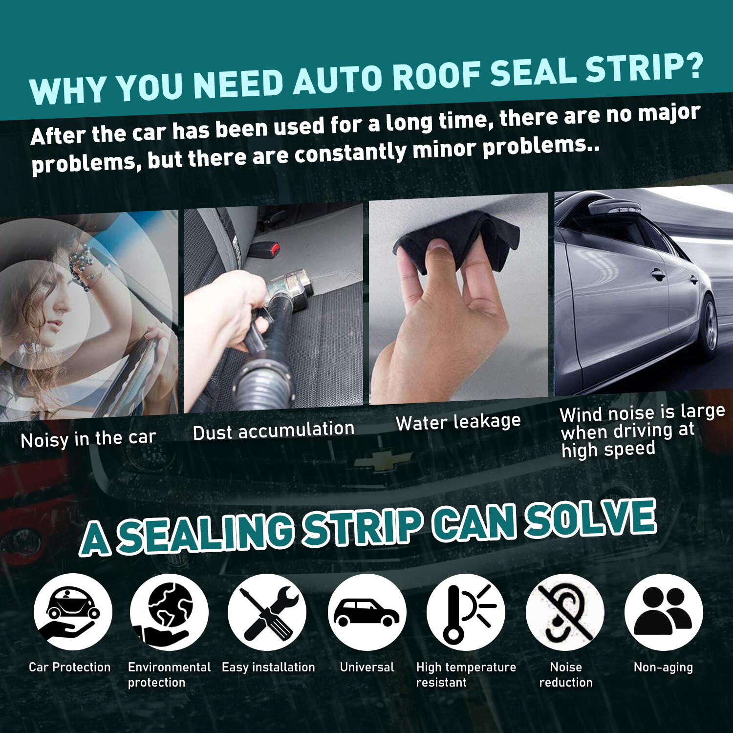 Black Rubber with Adhesive Double-Sided Tape High-Quality 5M T-Shape for Auto