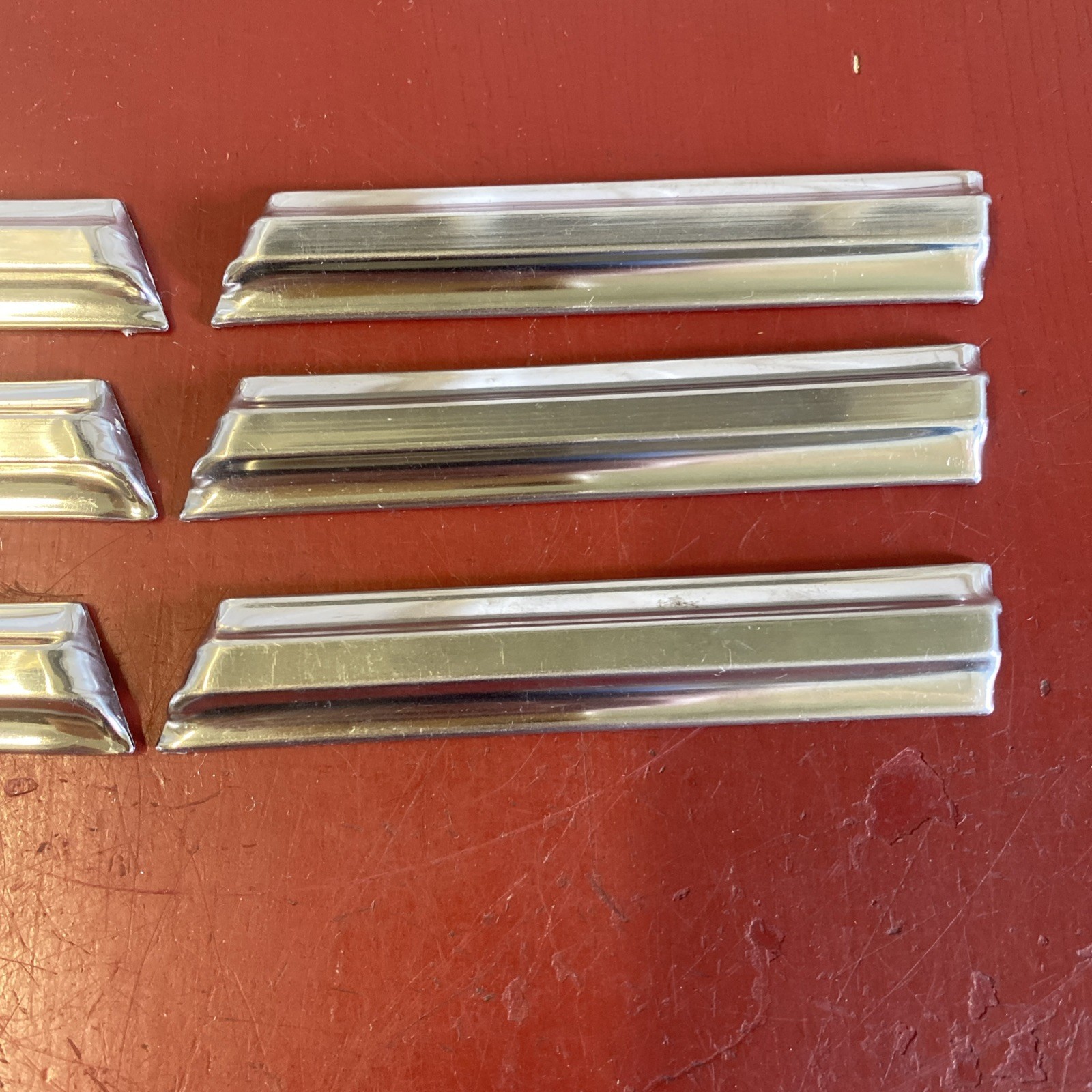VINTAGE 1930 ‘s 1940 ‘s 4″ STAINLESS ACCENT MOULDING TRIM SET HUPP BUICK GM