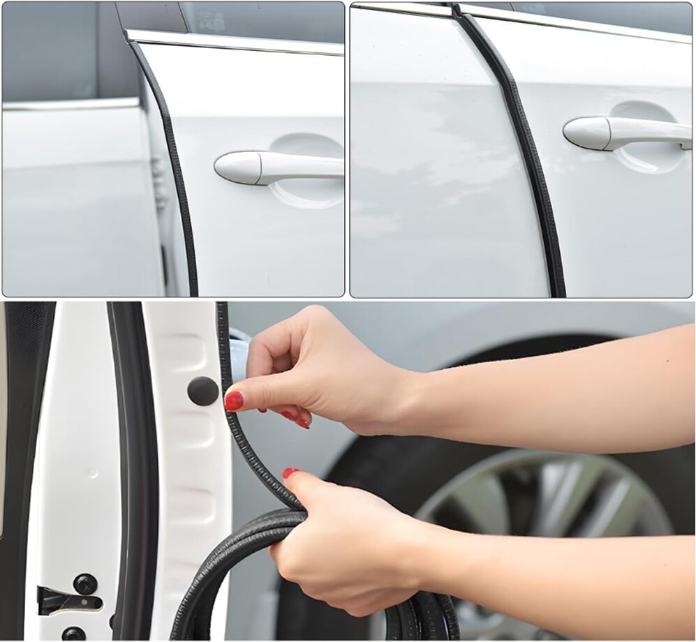 4M Pinch Weld Rubber Sealing u-Shaped Trim Strip Auto Door Edge Isolation Noise