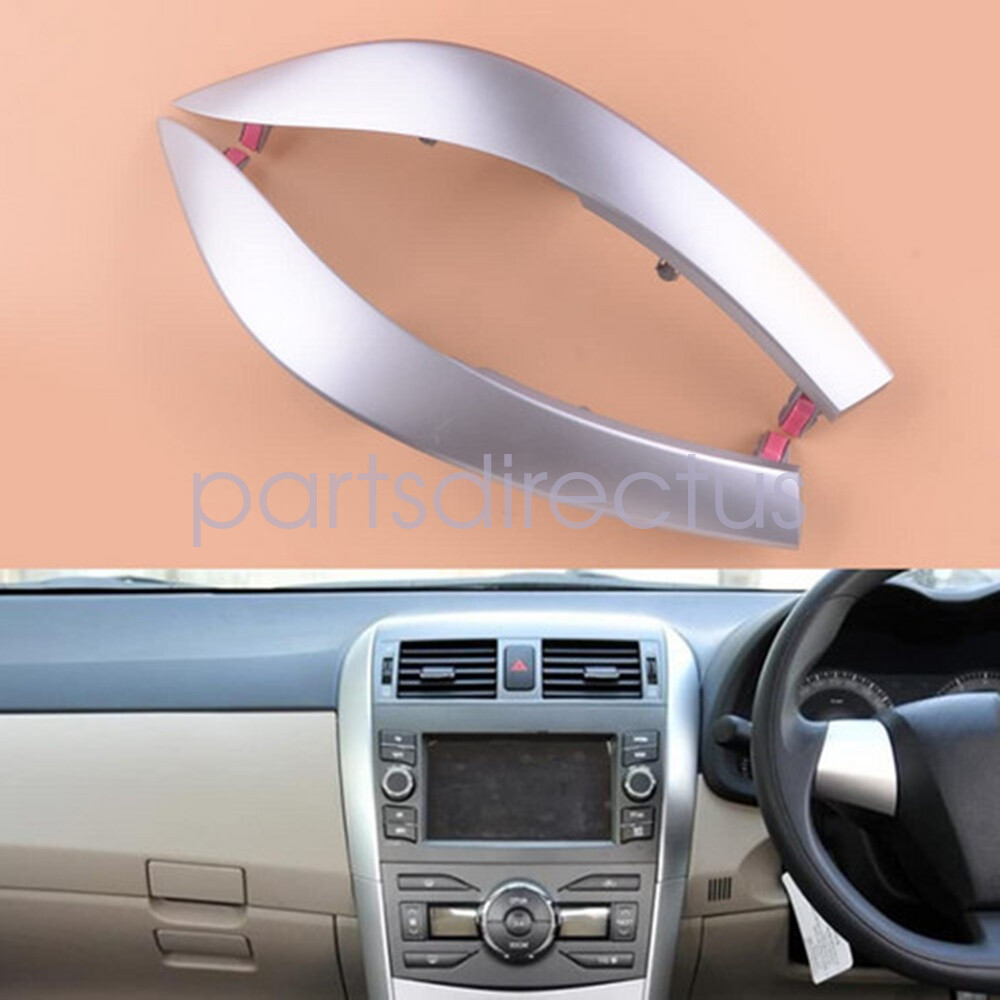 Pair Upper Side Central Dashboard Trim Strip For Toyota Corolla Altis 2009-2013